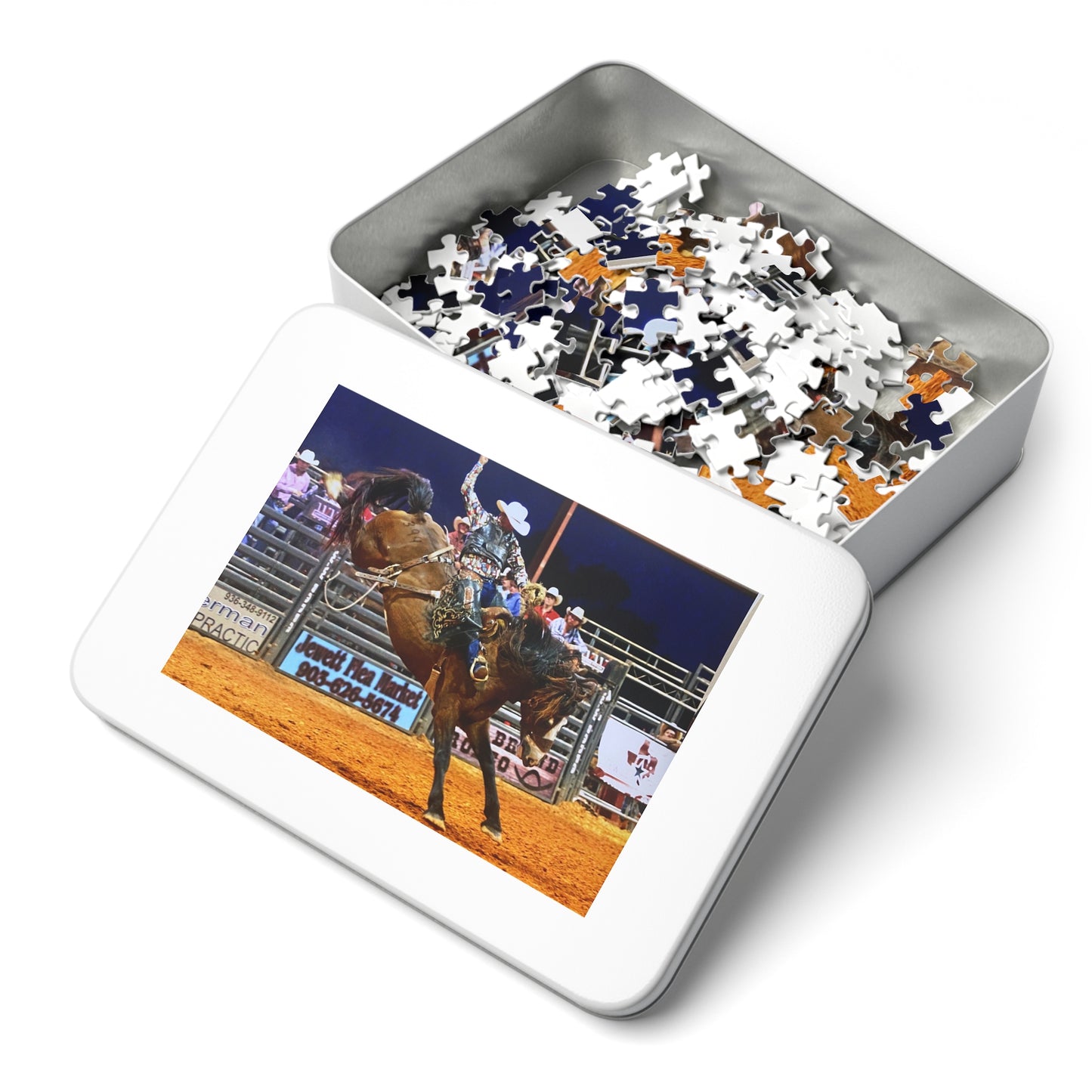 Jigsaw Puzzle with Tin