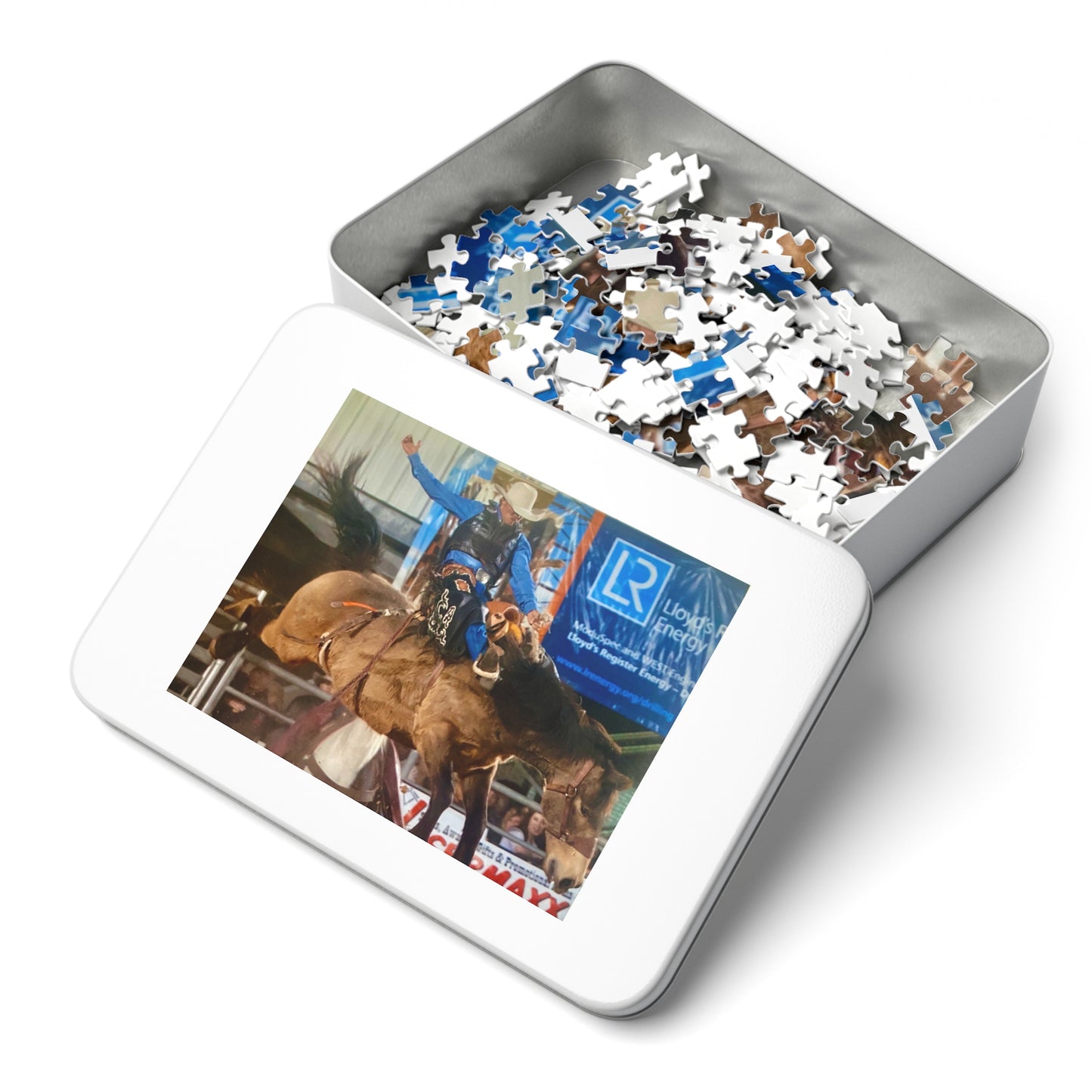Jigsaw Puzzle with Tin